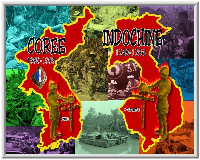 Commemoration guerres d'Indochine et deCorée